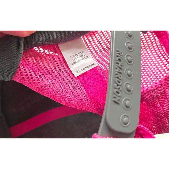 Blacks Creek Guide Gear Hat Snapback Gray Pink Mesh Adjustable Cap Richardson - Picture 7 of 8